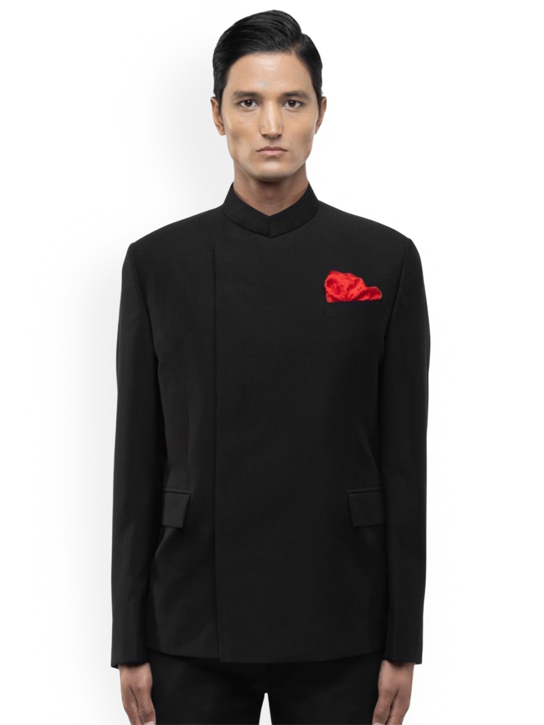 SDS By Kushal Shah Stand Collar Two-Piece Bandhgala Suit