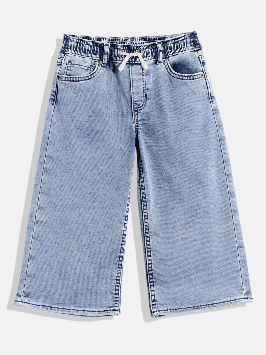 GAP Girls Esna Baggy Fit Mid-Rise Stretchable Jeans