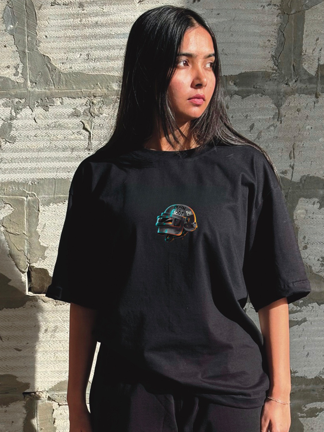 PUBG Graphic Oversized Casual T-shirt