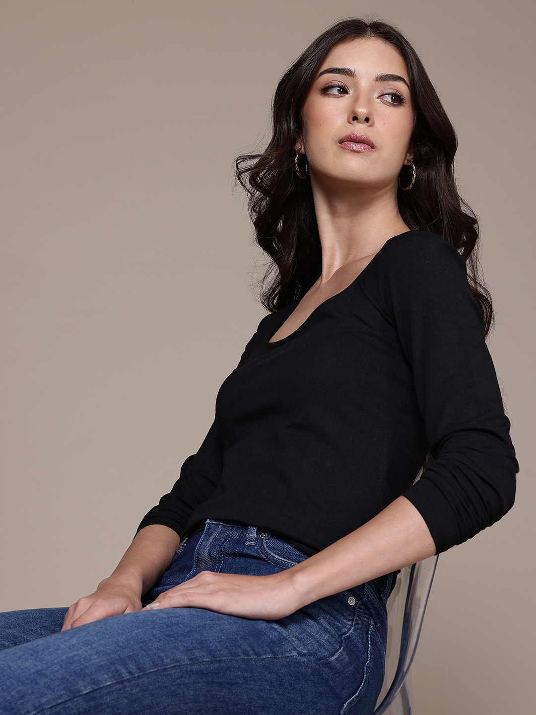 GAP Scoop Neck Fitted Top