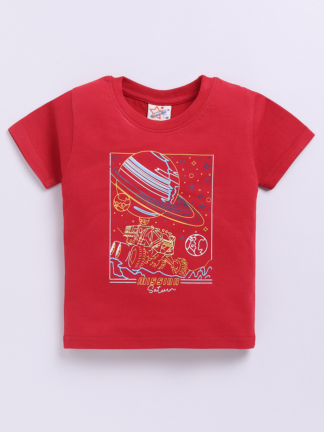Universal Stars Boys Geometric Printed T-shirt