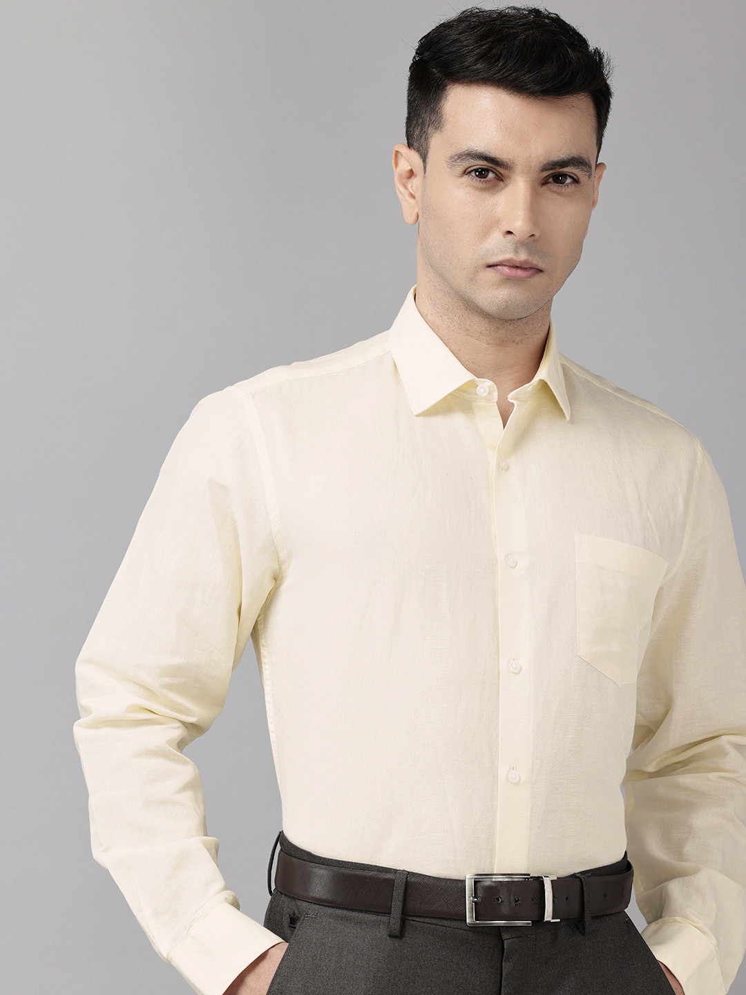 Van Heusen Custom Linen Cotton Formal Shirt