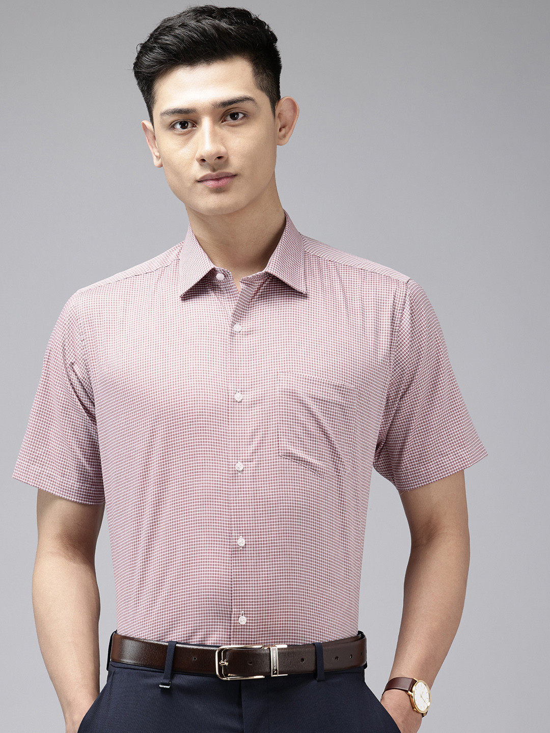 Van Heusen Pure Cotton Custom Fit Twill Formal Shirt