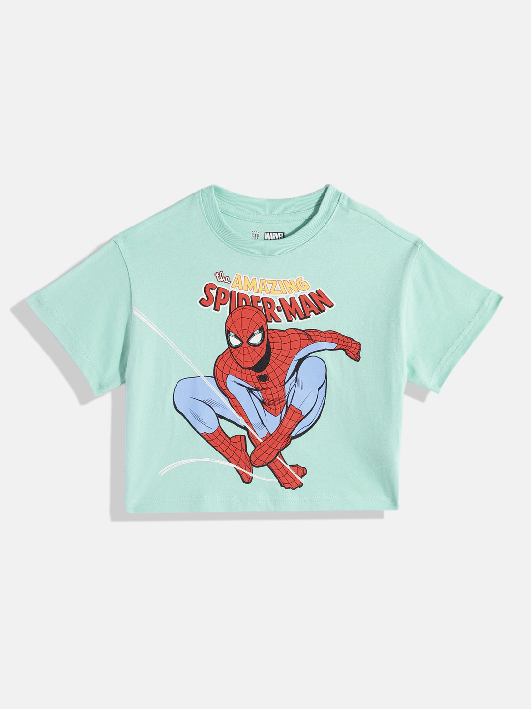 GAP Boys Spider-Man Printed Pure Cotton T-shirt