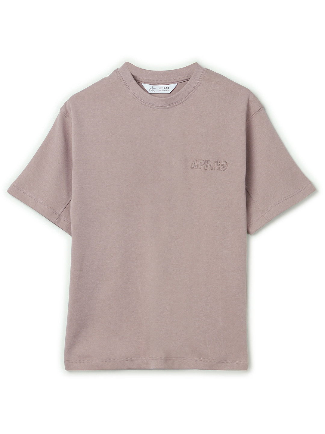 Alan Jones Boys Round Neck Drop Shoulder Sleeves Loose Fit T-Shirt