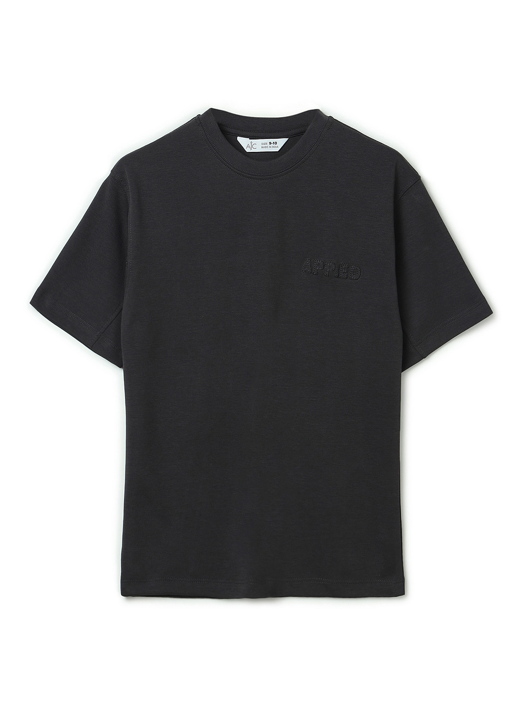 Alan Jones Boys Round Neck Drop Shoulder Sleeves Loose Fit T-Shirt