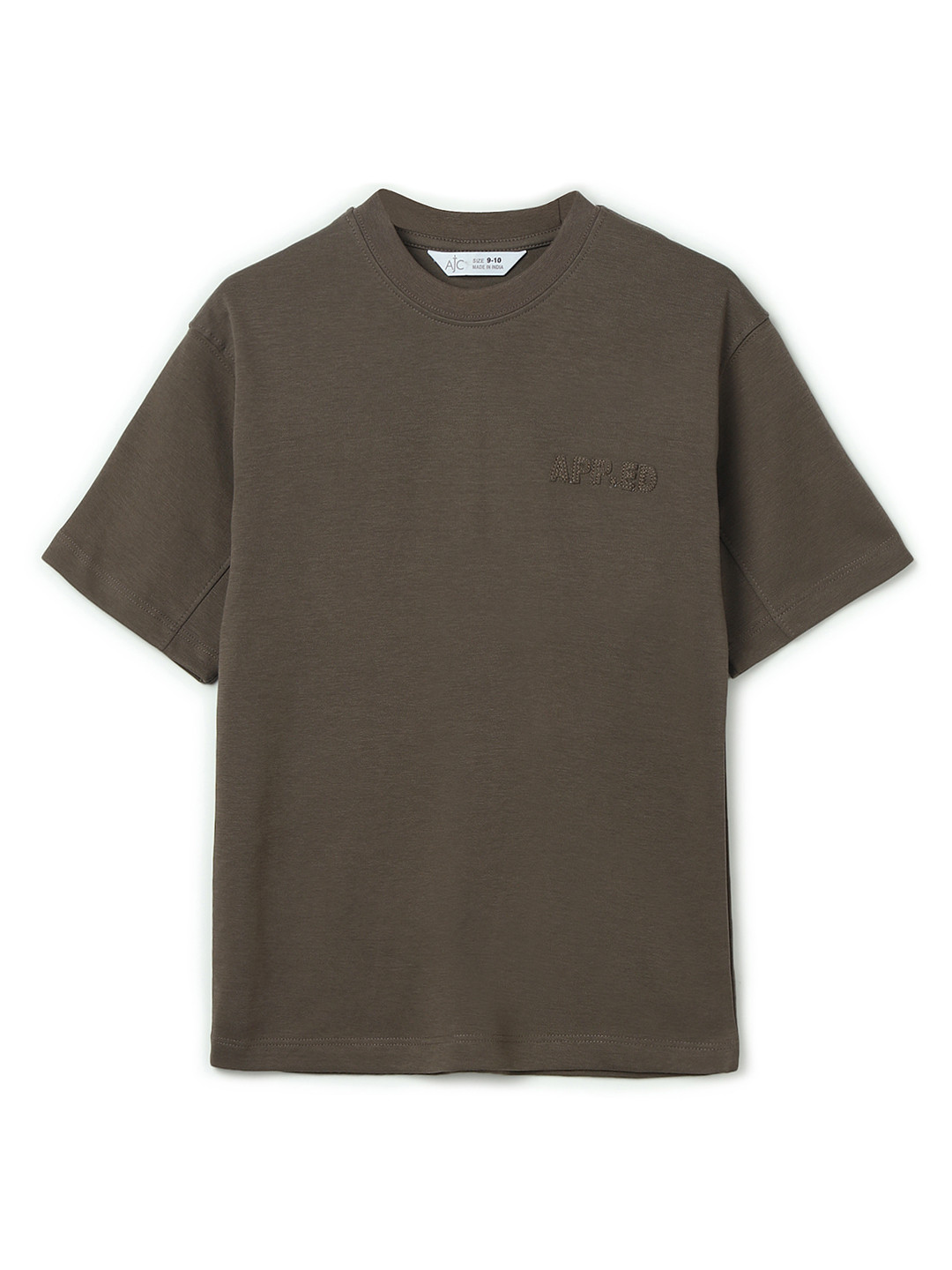 Alan Jones Boys Round Neck Drop Shoulder Sleeves Loose Fit T-Shirt