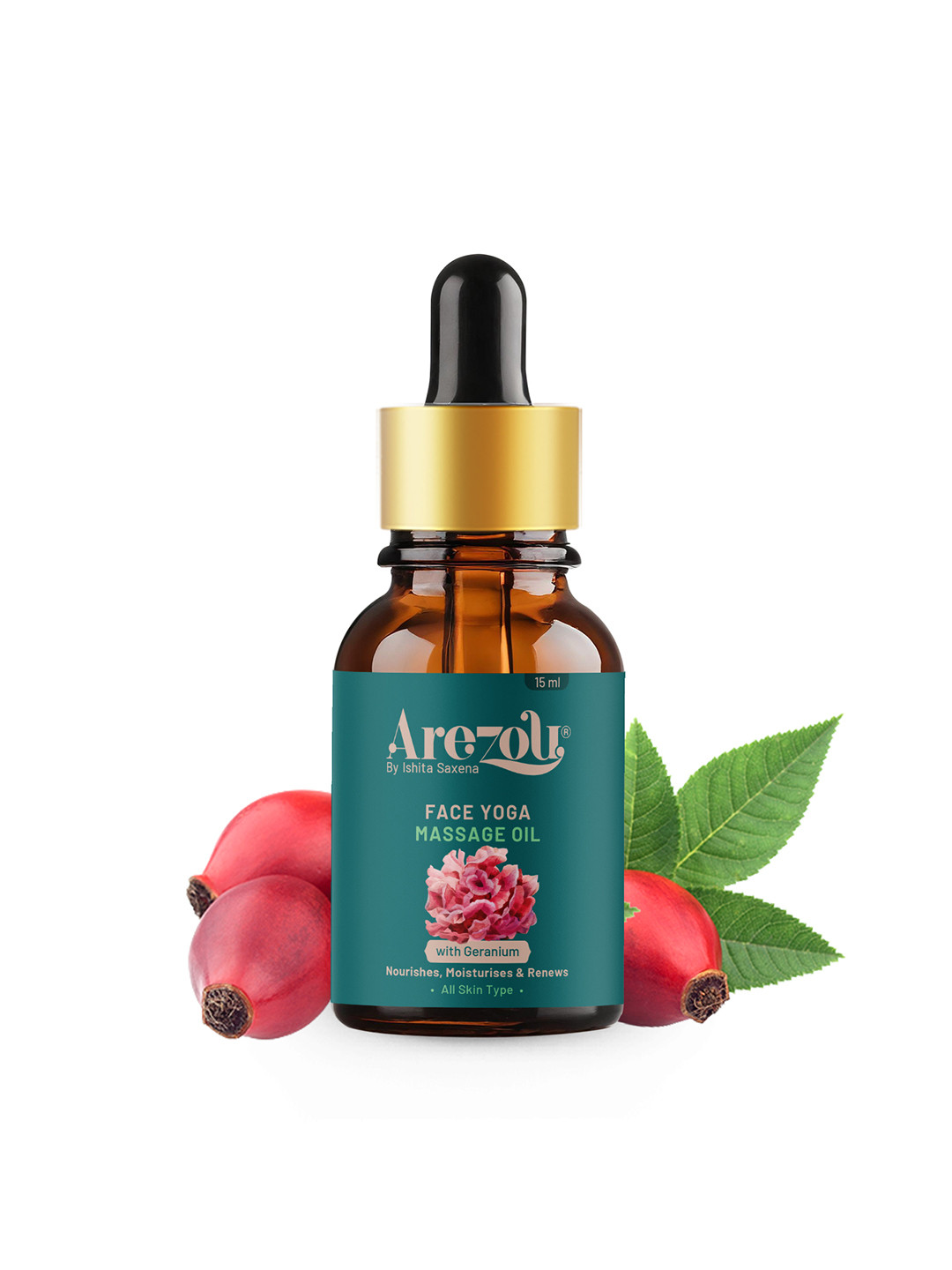 Arezou Essential Face Massage Oil for Face Yoga & Glow - 15ml