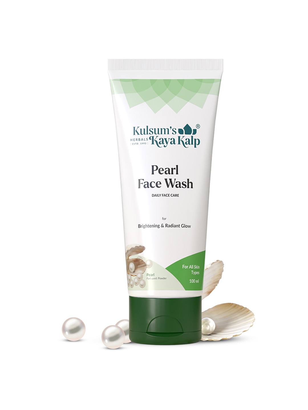 Kulsum's Kaya Kalp Pearl Face Wash with Aloevera for Radiant Glow - 100 ml