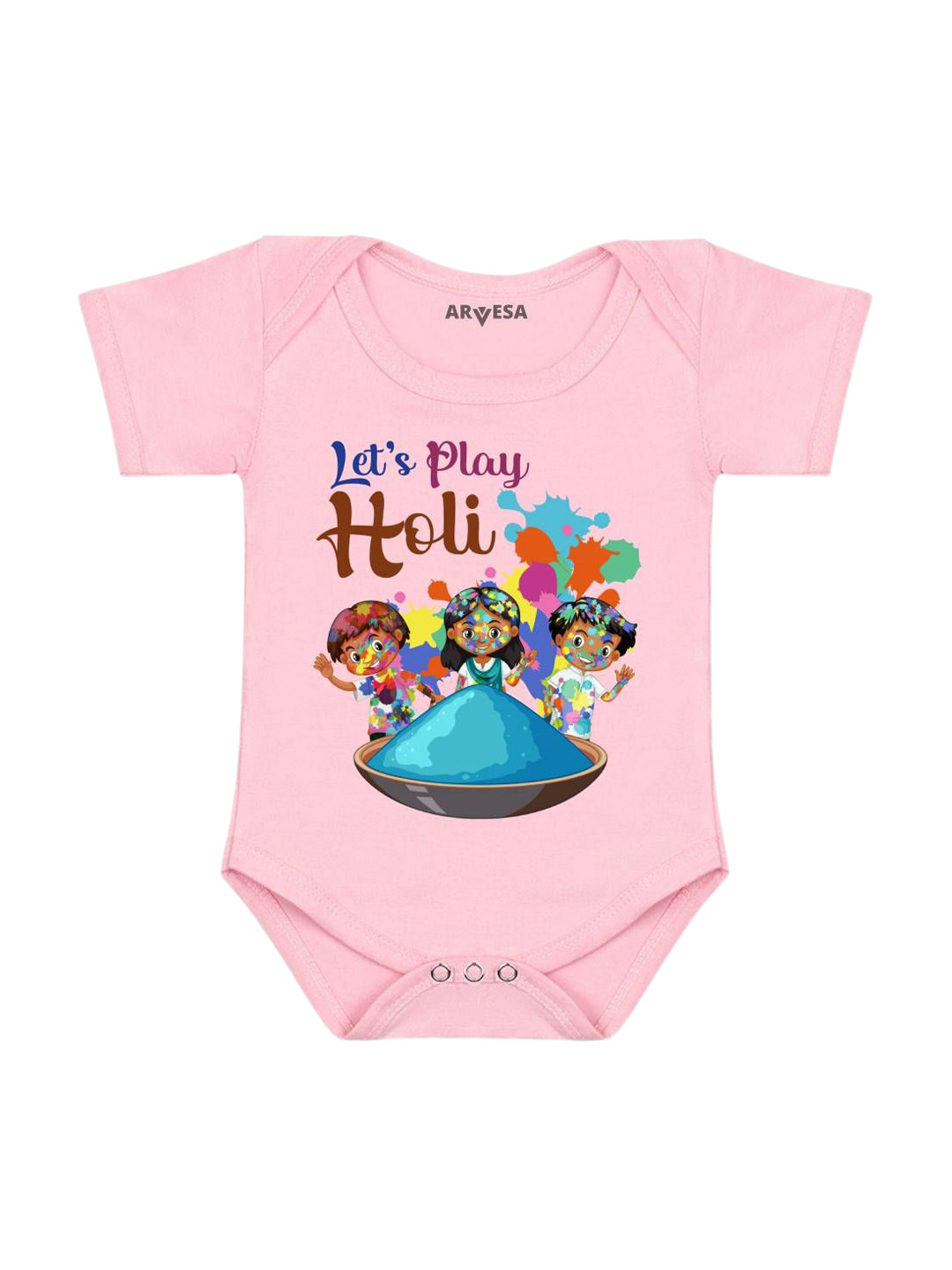 Arvesa Let'S Play Holi  Printed Bodysuit