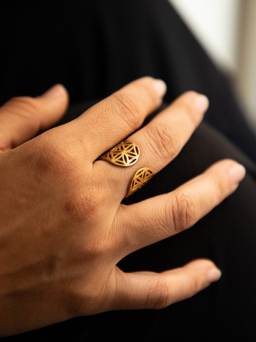 Soul Works Adjustable Finger Ring with free Brasso polishing Liquid