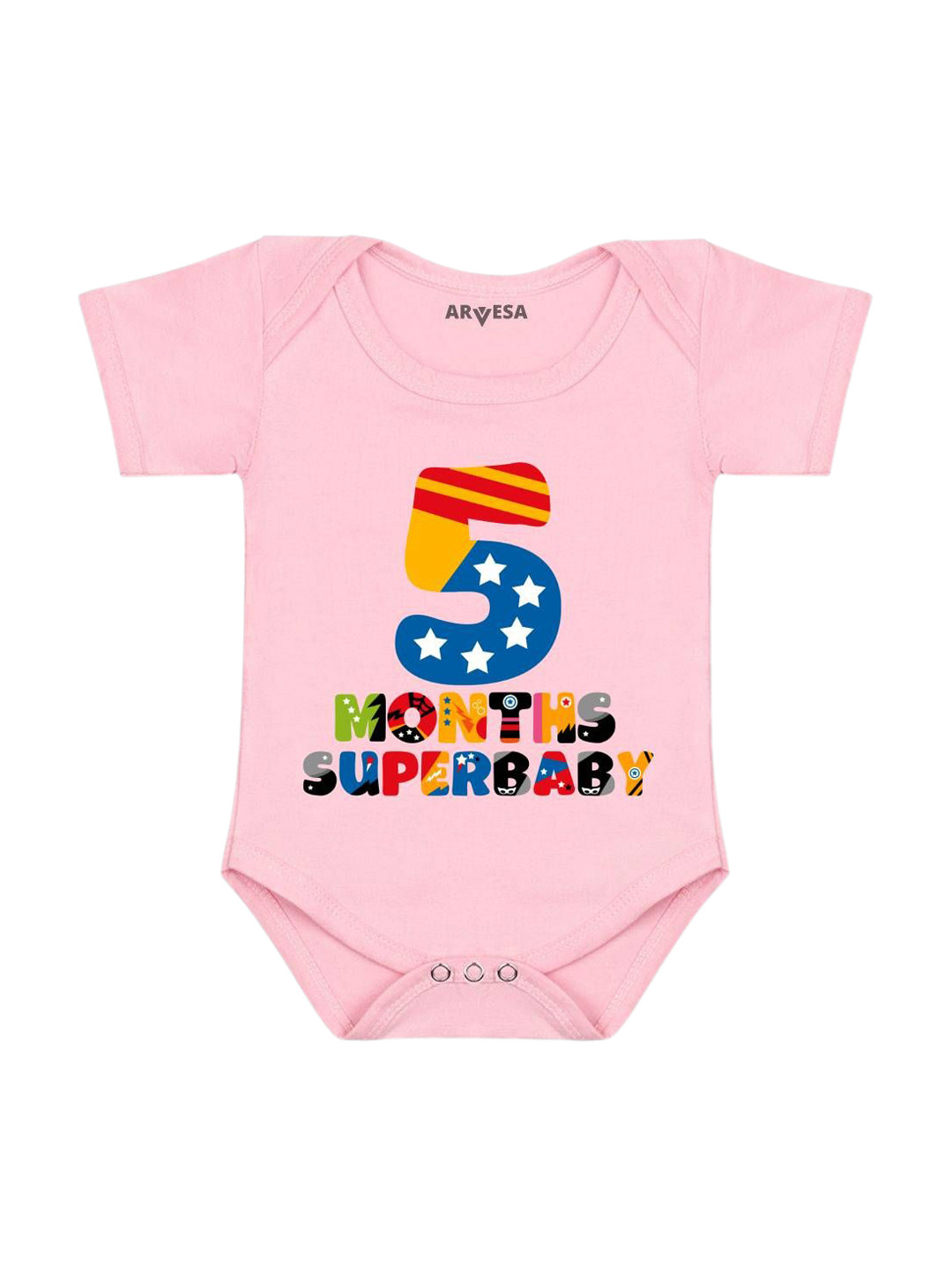 Arvesa 5 Month Baby Printed Bodysuit