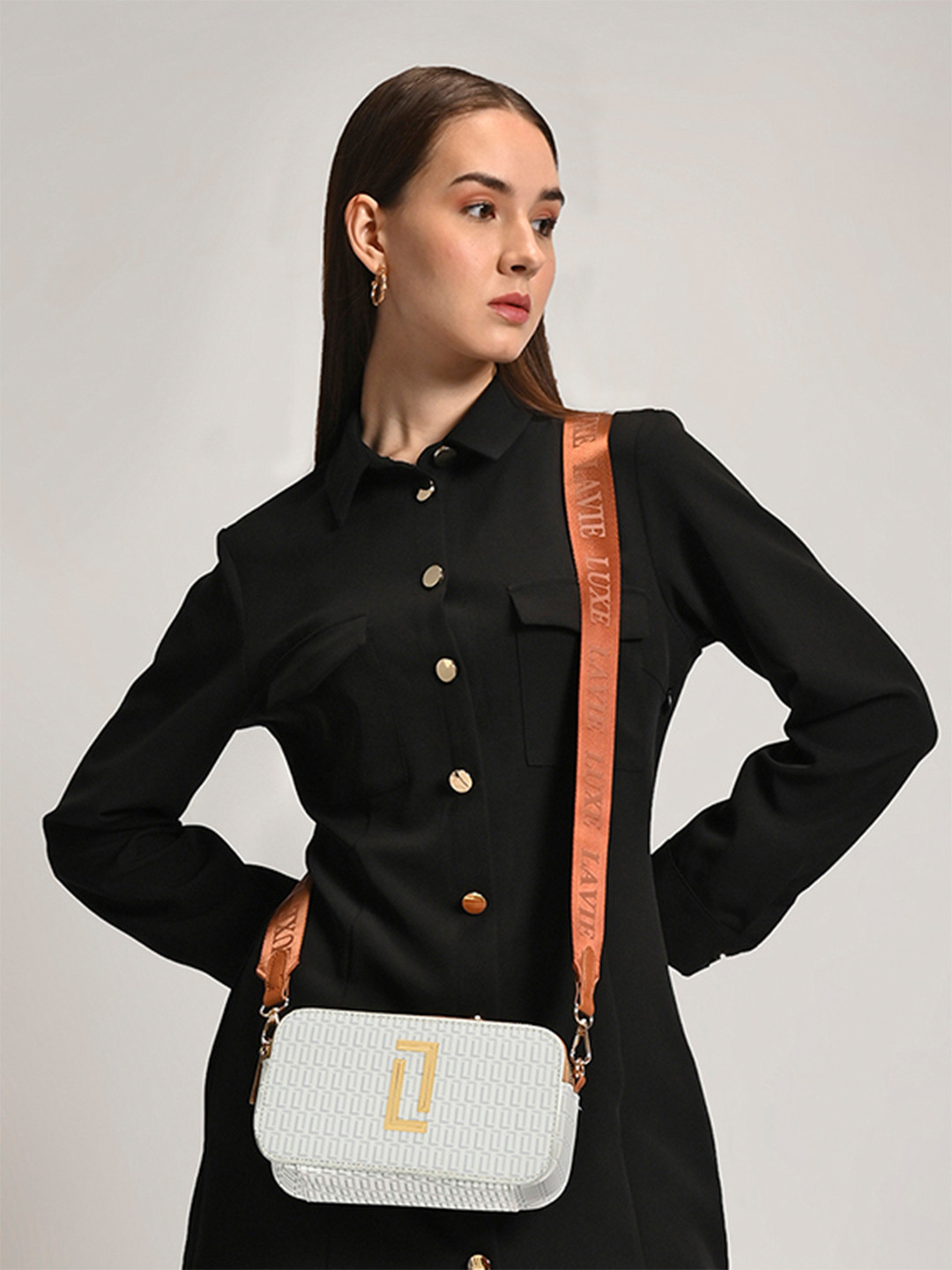 LAVIE LUXE Mono Fenny Box Ladies Handbag