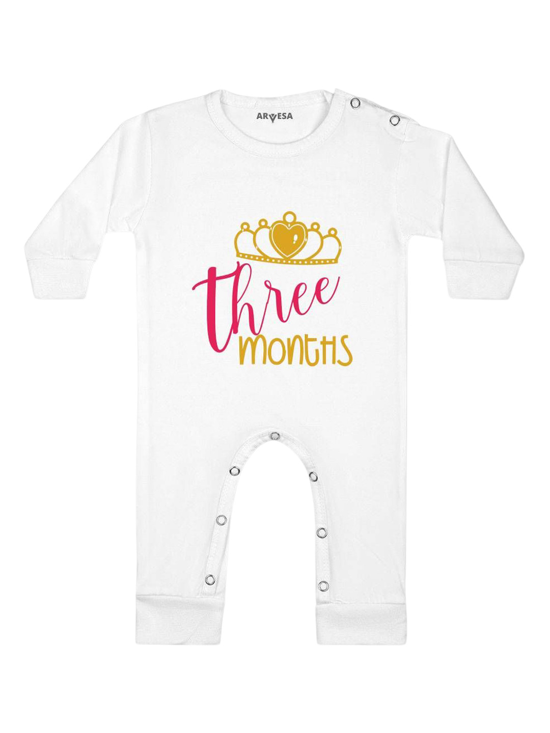 Arvesa Infants Three Months Printed  Bodysuits