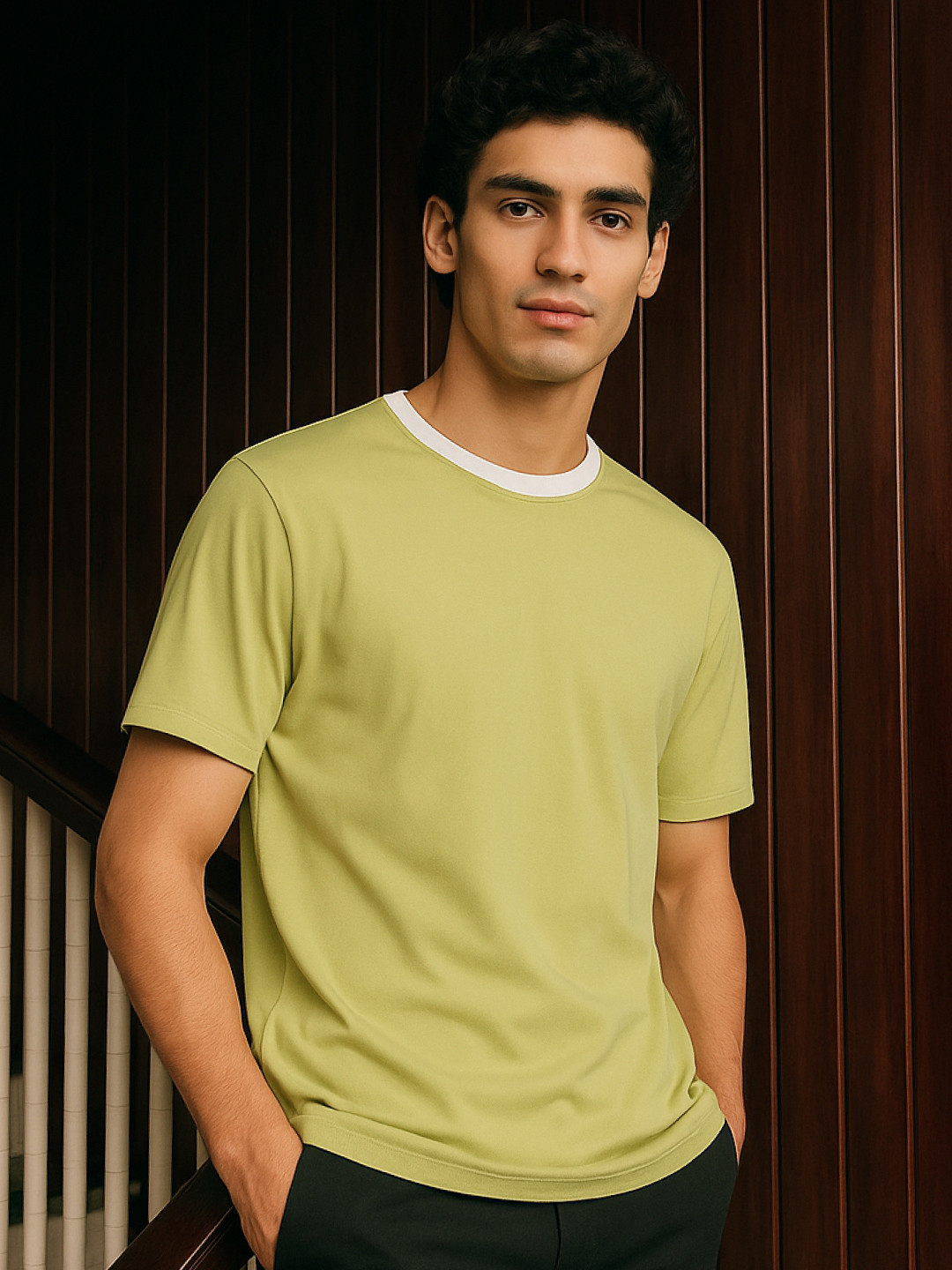 NOBERO Urban Cotton Pique Tonal Classic T-shirt