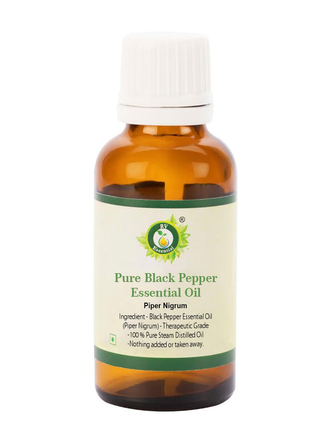 R V Essential 100 % Pure Black Pepper Essential Oil - 30 ml