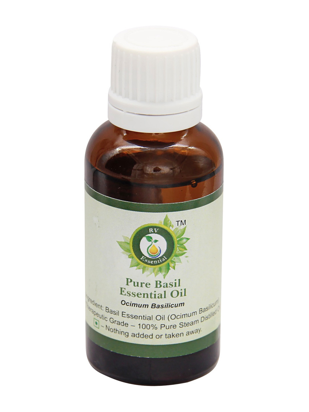 R V Essential Pure Basil Essential Oil - 30 ml