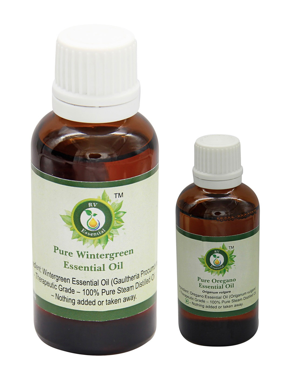 R V Essential Set Of 2 Wintergreen Oil - 50 ml & Oregano Oil - 30 ml
