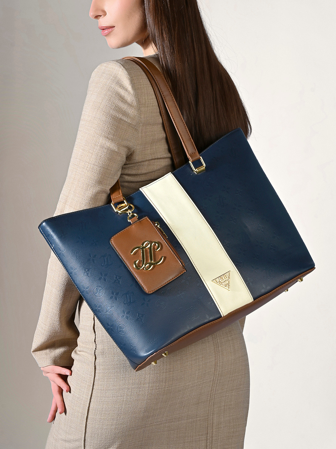 LAVIE Signature Women Edison Colourblocked Tote Bag