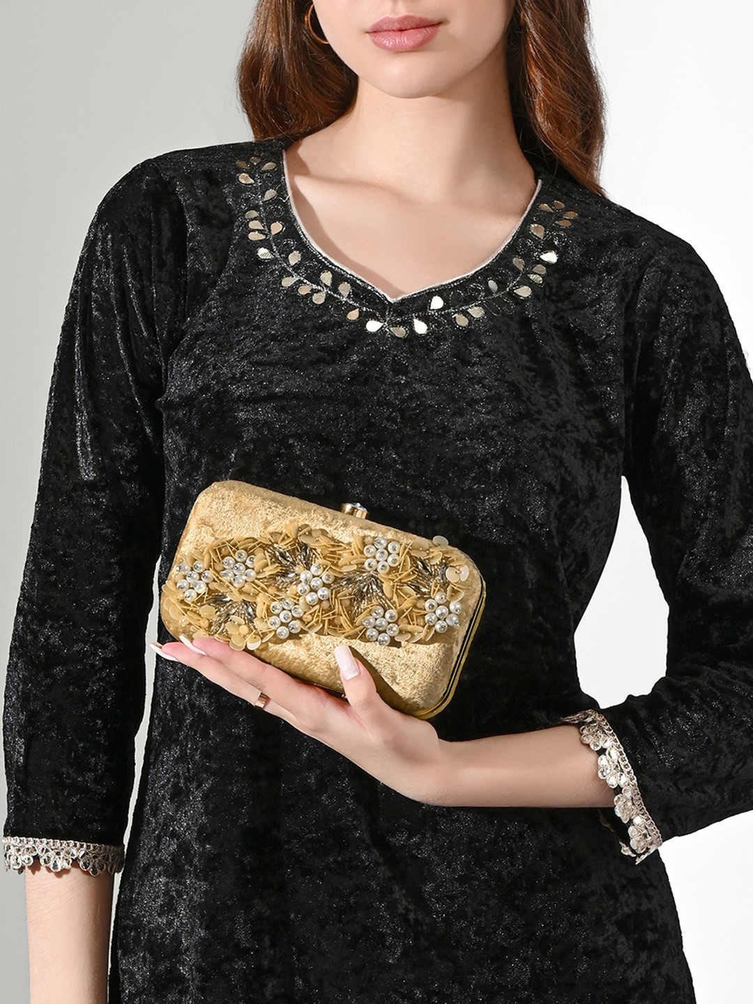 LAVIE Signature Eris Embellished Box Clutch