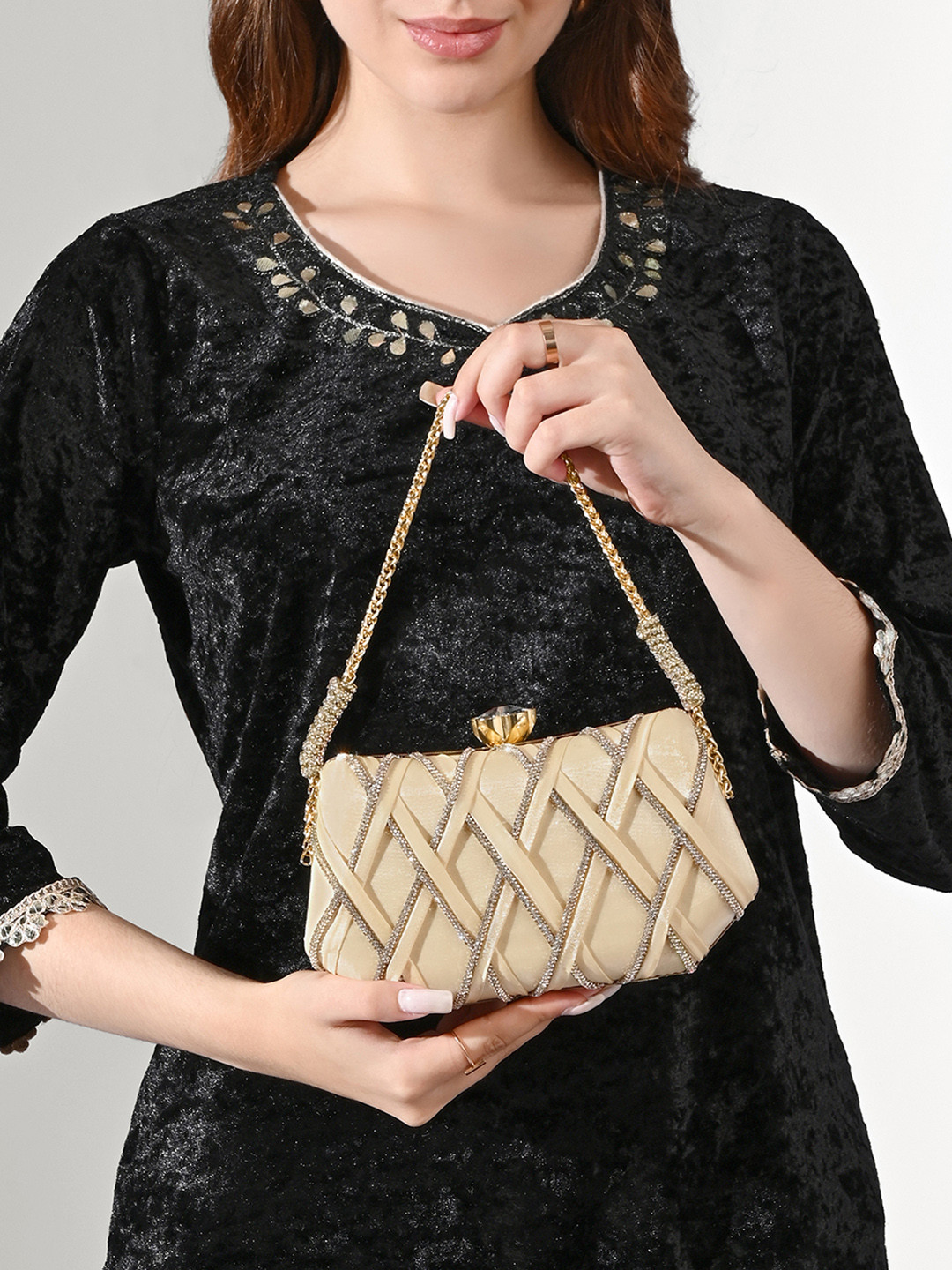 LAVIE Signature Women's Scarnton Handle Frame Clutch