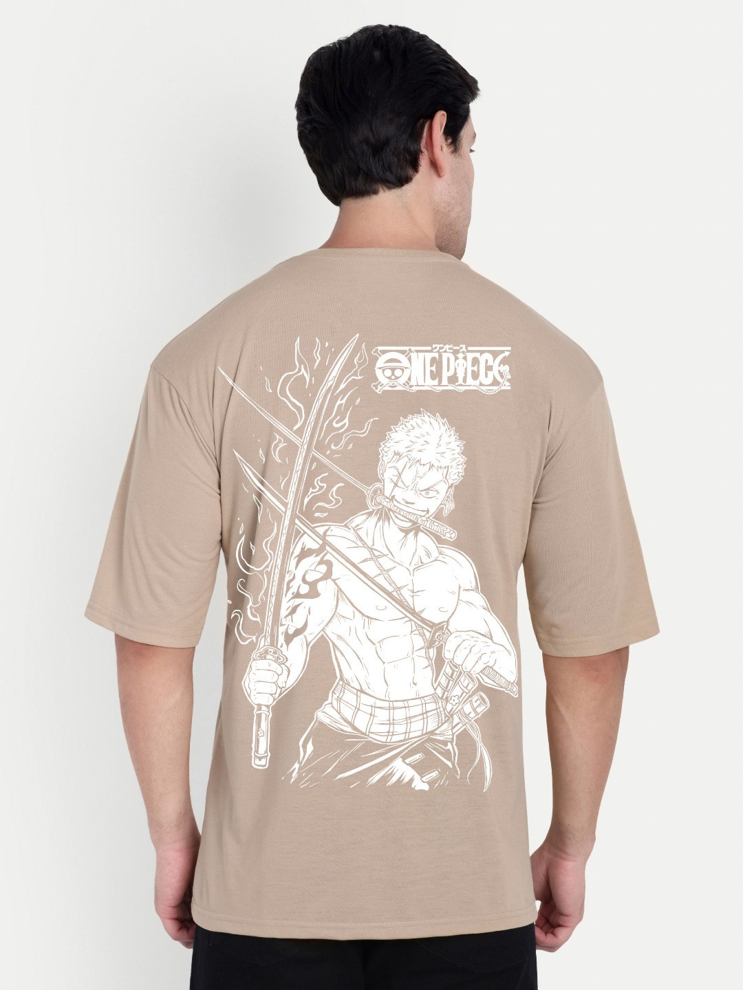 BENNY BROOKS Roronoa Zoro Printed Oversized T-shirt