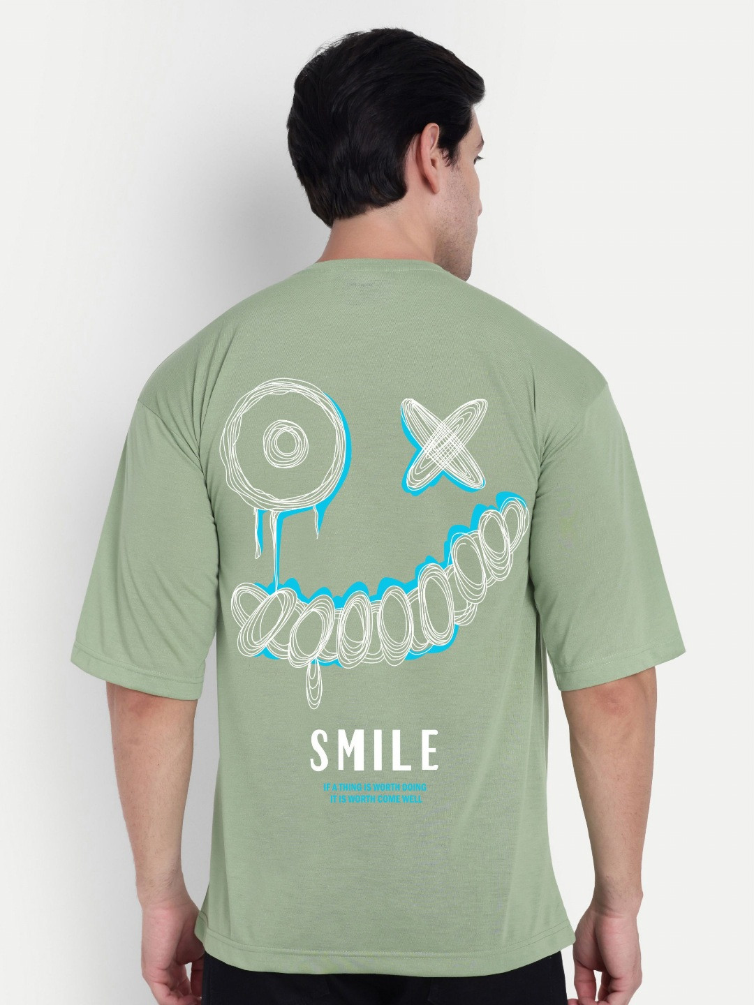 BENNY BROOKS Smiley Printed Oversized T-shirt