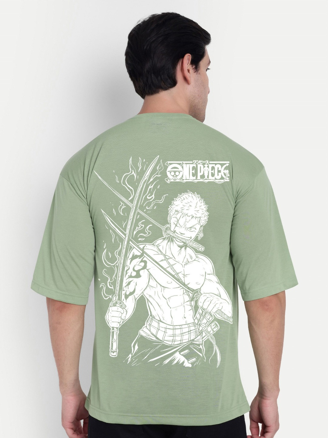 BENNY BROOKS Men Printed Raw Edge T-shirt