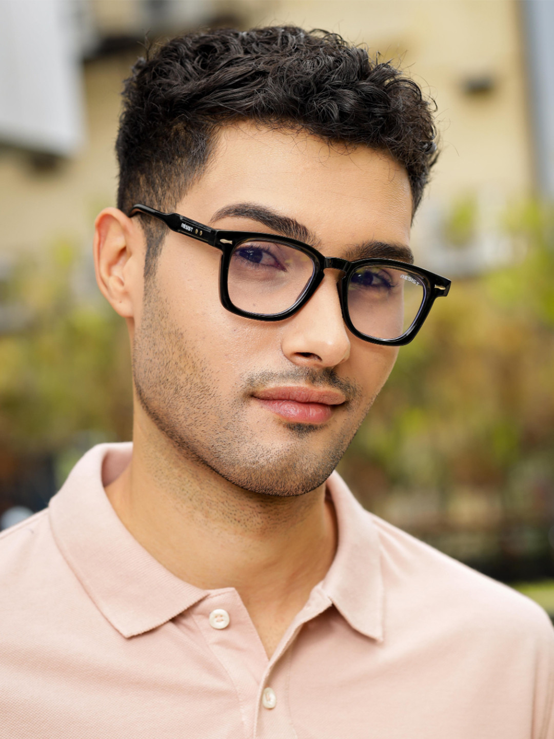 RESIST EYEWEAR UNISEX Black Clear UV Protected Wayfarer Sunglasses