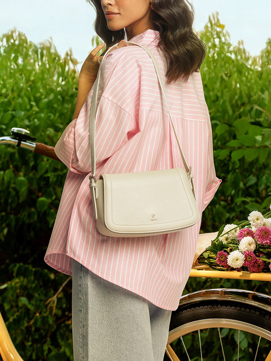 IRTH by House of Titan Sophie Flap Closure Small Shoulder Bag