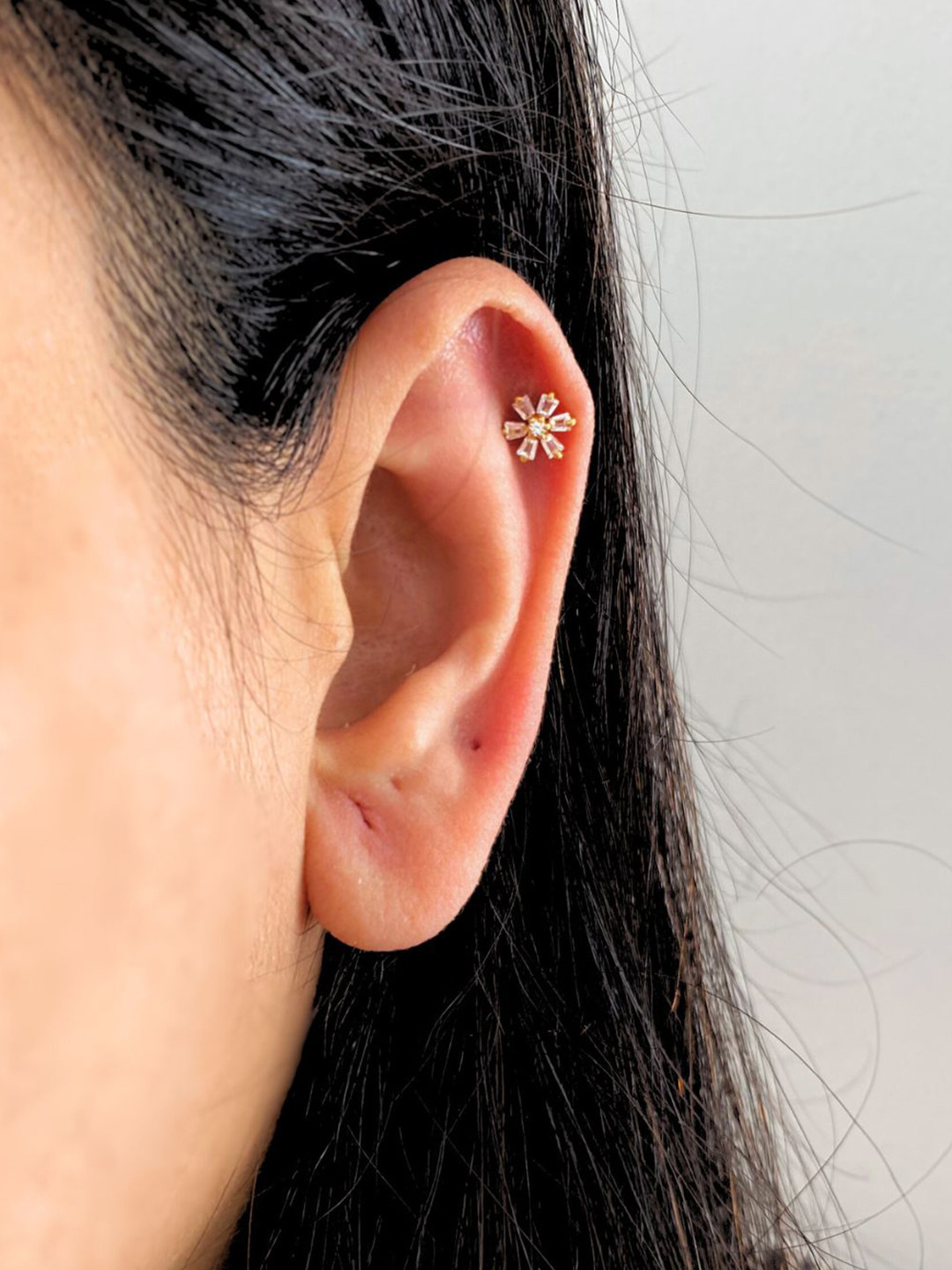 Boldiful Aster 18k Gold Vermeil Earstuds 5A Cubic Zirconia Earrings for Women