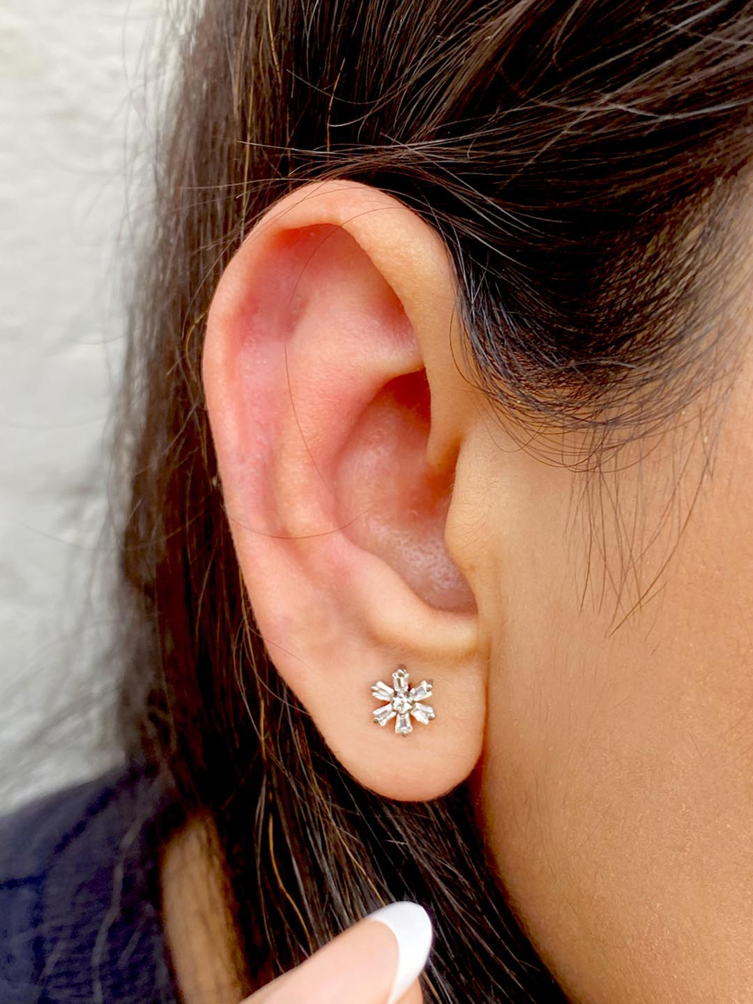 Boldiful Aster Sterling Silver Earstuds 5A Cubic Zirconia Earrings for Women