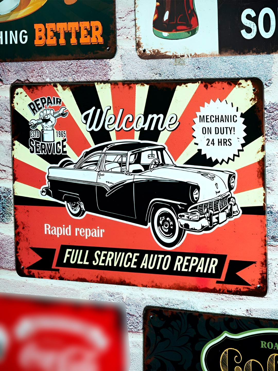 eazy wagon Number Plates Big wall sign Metal Rusty Hanging Hall Signs and Plaques-7.9In