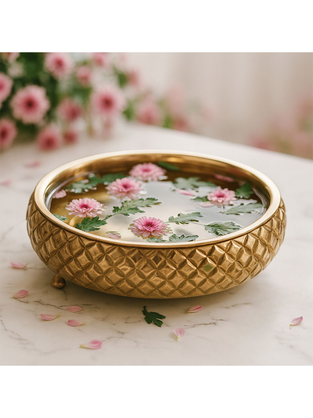 RITUALISTIC Chitra Wooden Urli for Home Decor & Festive Ocassion