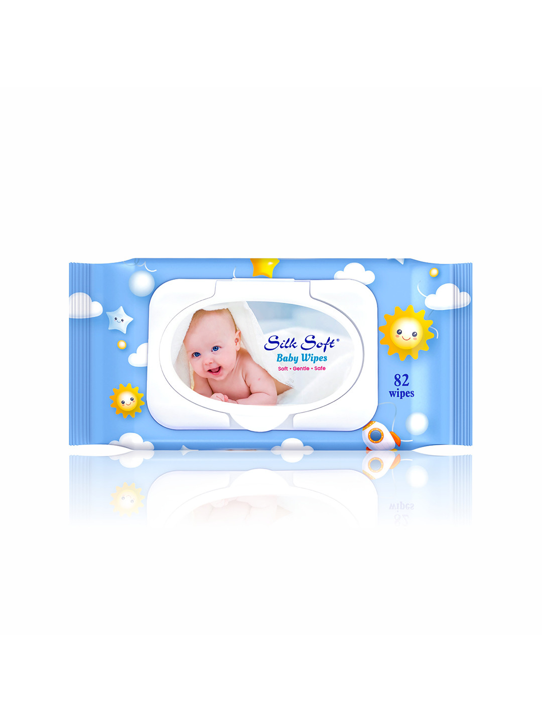 Silk Soft Baby Wet Wipes - 82 Pulls