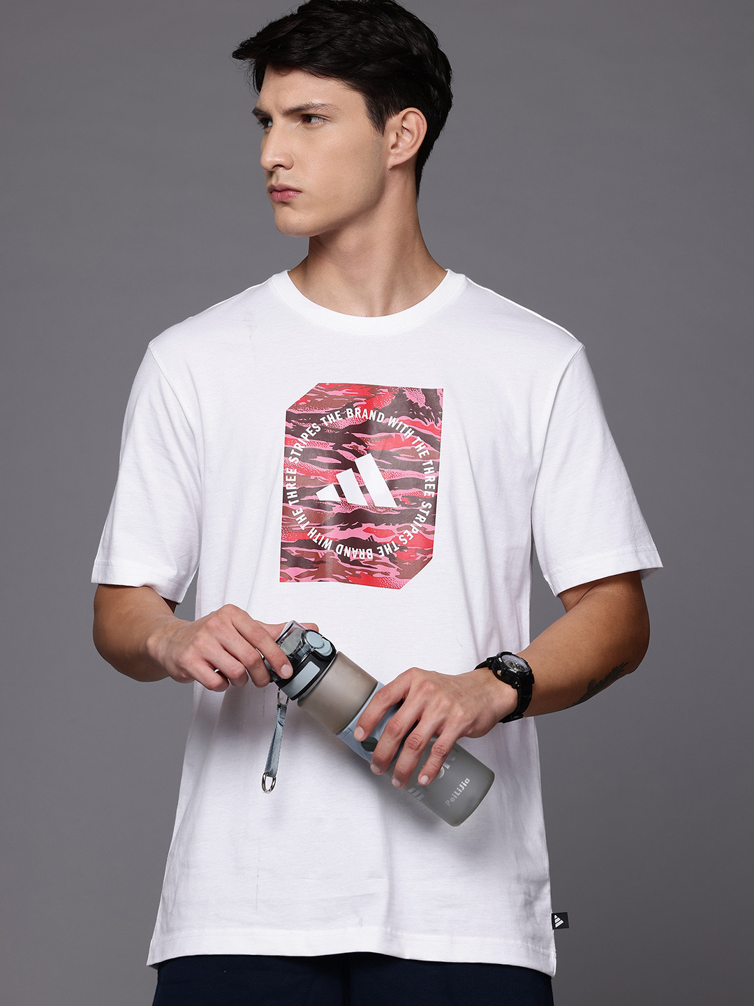 ADIDAS Camouflage Print T-shirt