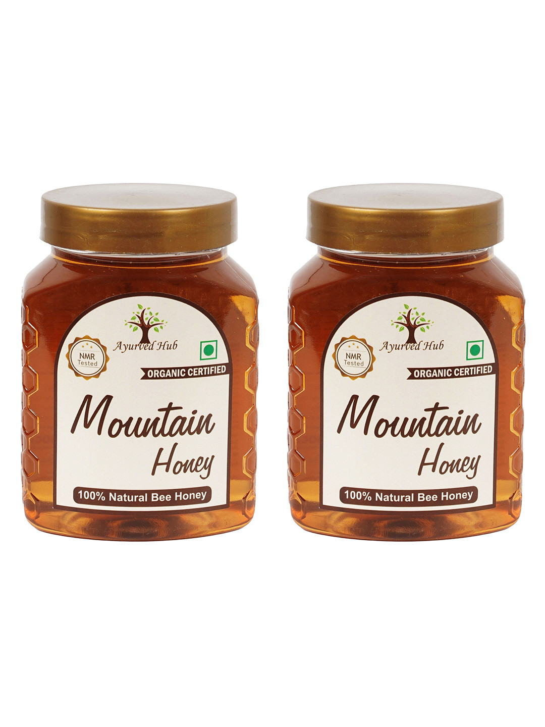Ayurved Hub Pack Of 2 Raw Organic Mountain Honey from Uttarakhand 500g