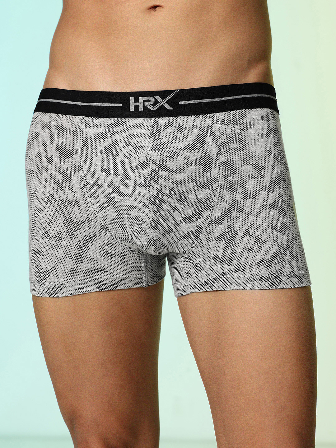 HRX by Hrithik Roshan Men Anti-Microbial Printed Trunks HRX_SS25_M_TRK_CS1_002_A