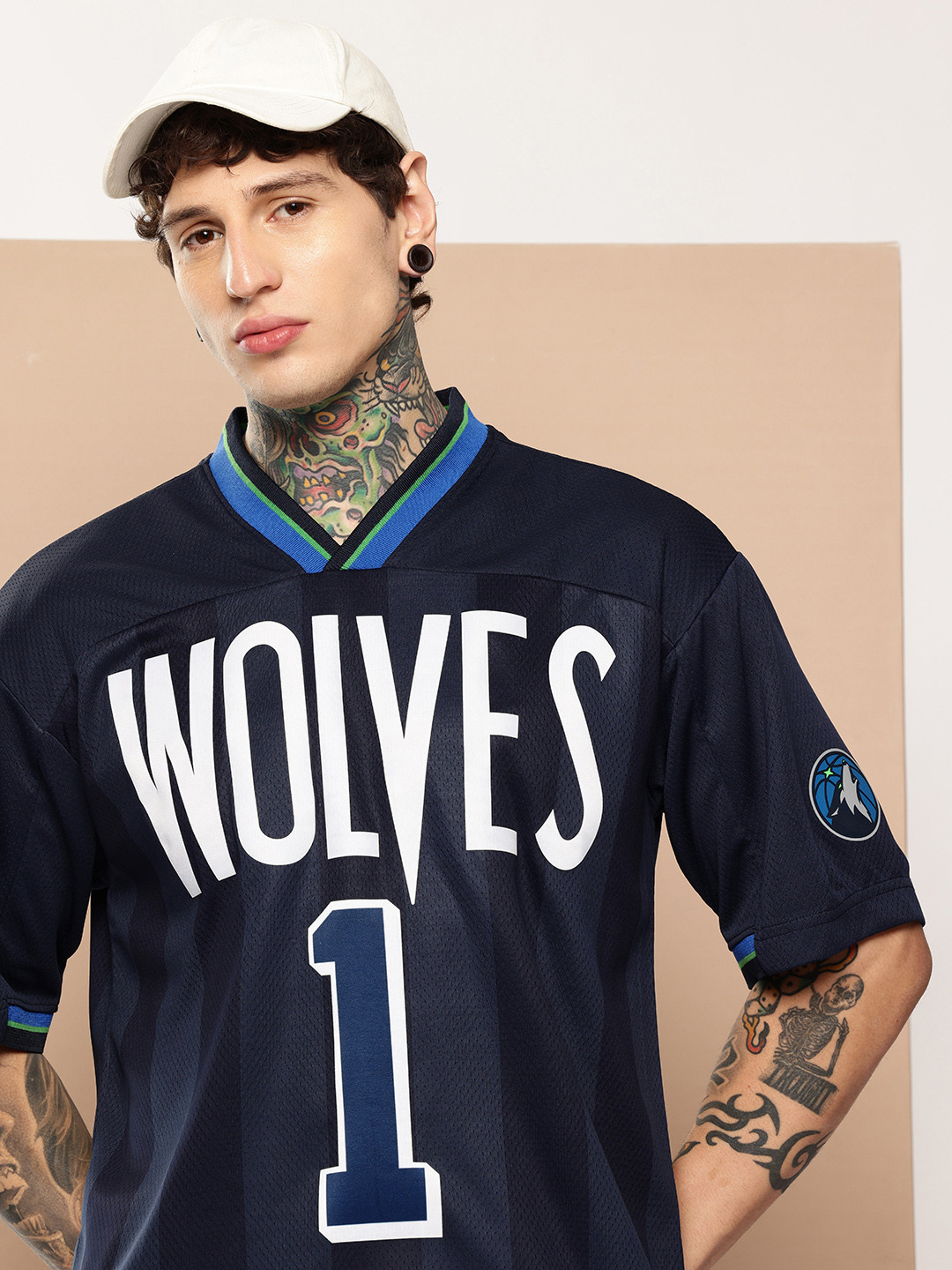 NBA Anthony Edwards Vintage Football Oversized T-Shirt