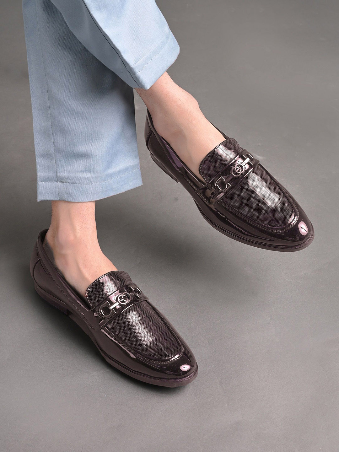 House of Pataudi Men Office Wear Formal Slip-Ons