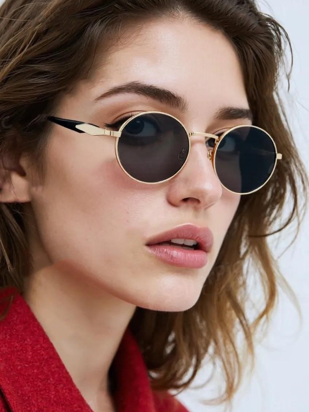 RORCE Women Oval Sunglasses with UV Protected Lens RS33GOF_BLL