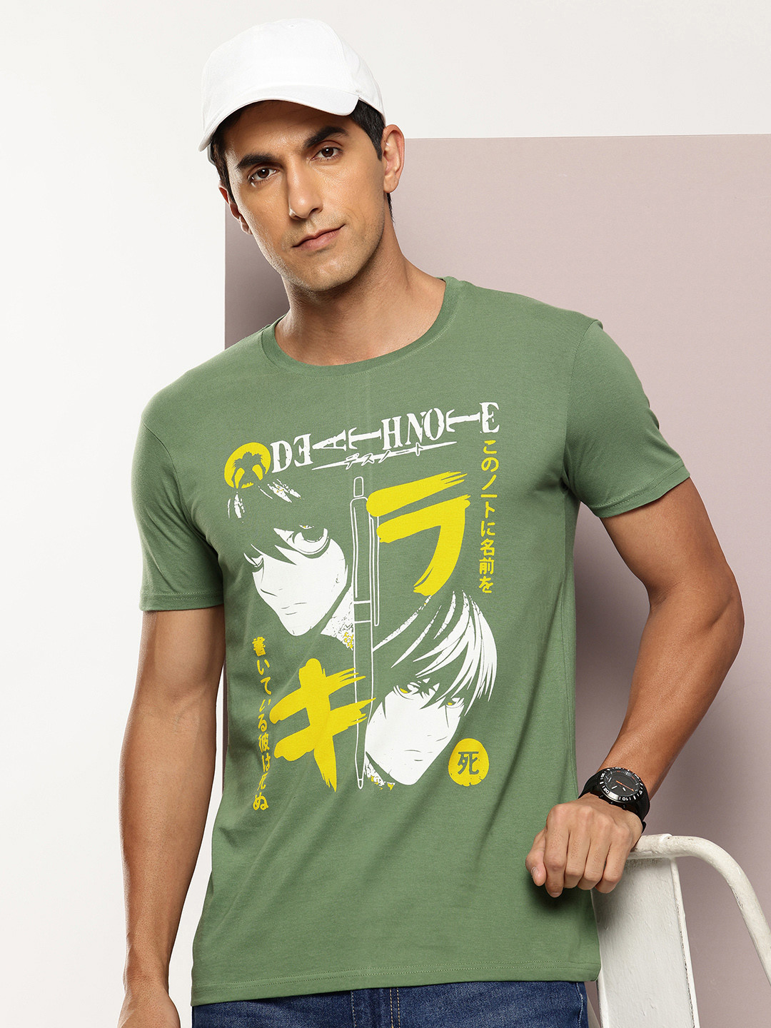FROSEN FOX Anime Graphic Printed T-shirt