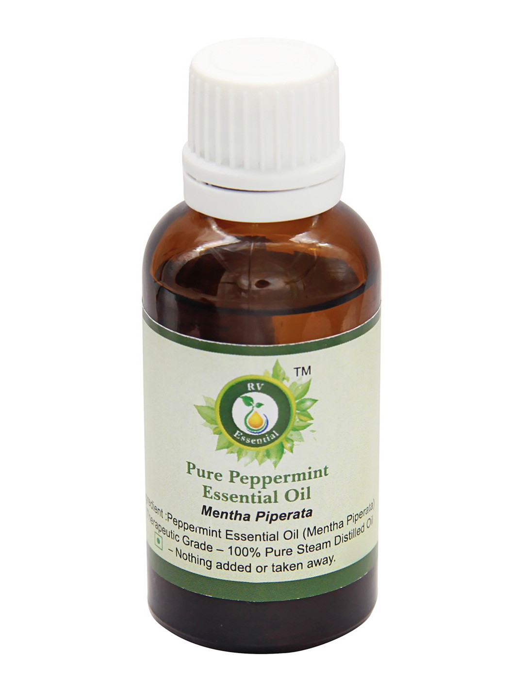 R V Essential Pure Peppermint Alcohol Free Essential Oil - 10 ml