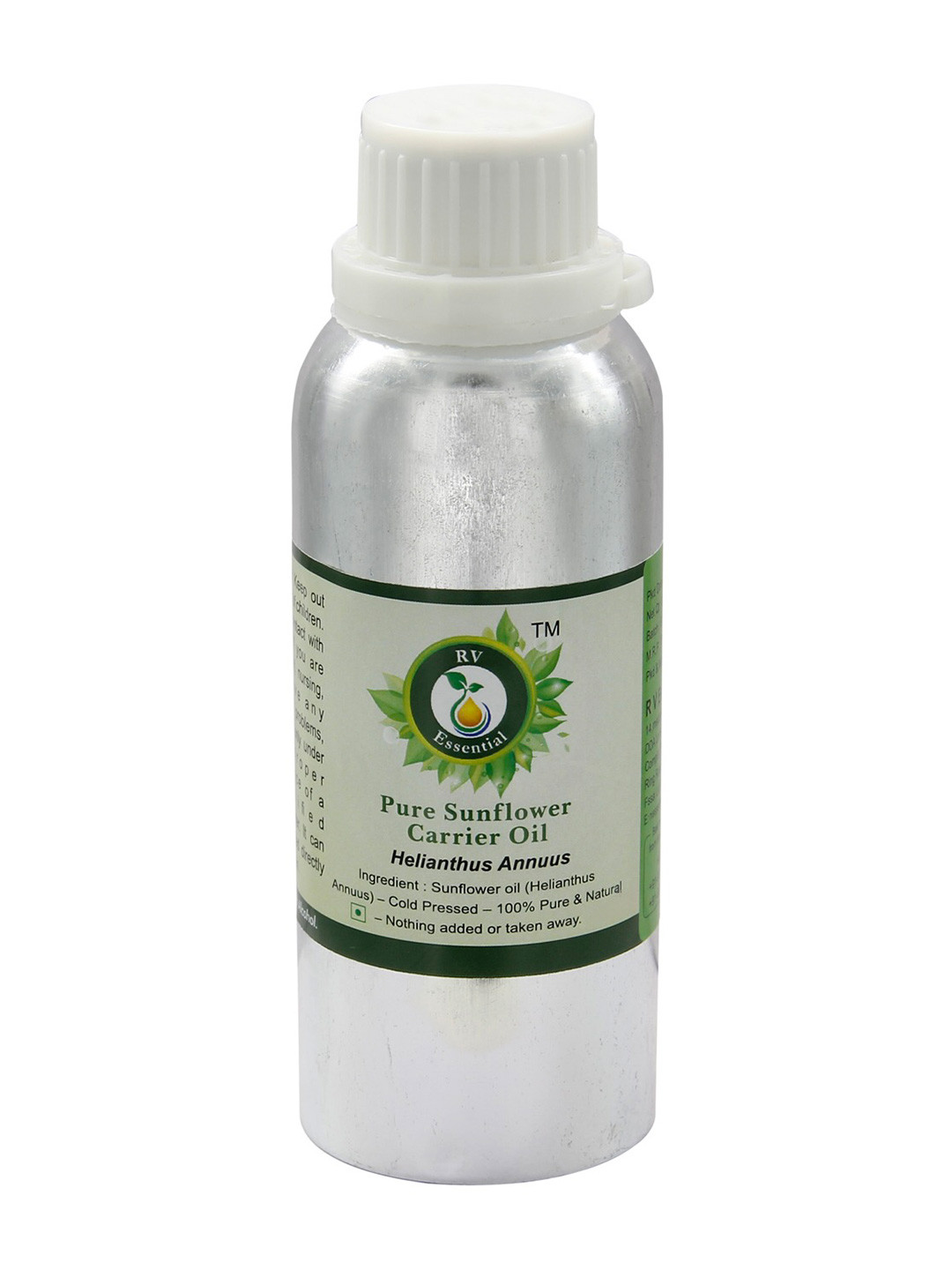 R V Essential Pure Sunflower Carrier Oil - 1250 ml