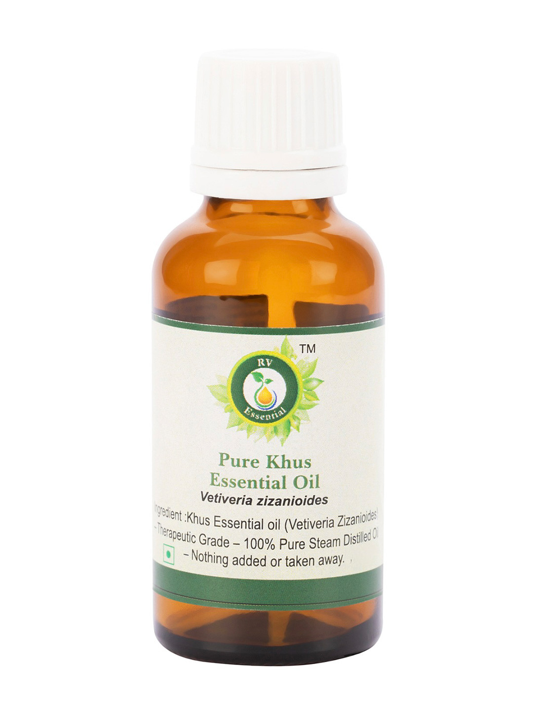 R V Essential Pure Khus Alcohol Free Essential Oil - 30 ml