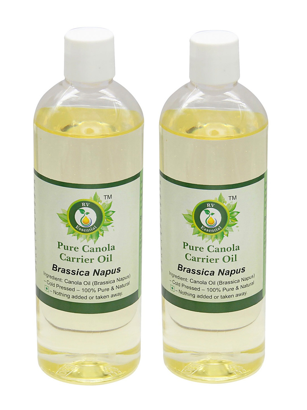 R V Essential Set Of 2 Pure Canola Carrier Oil - 100 ml Each
