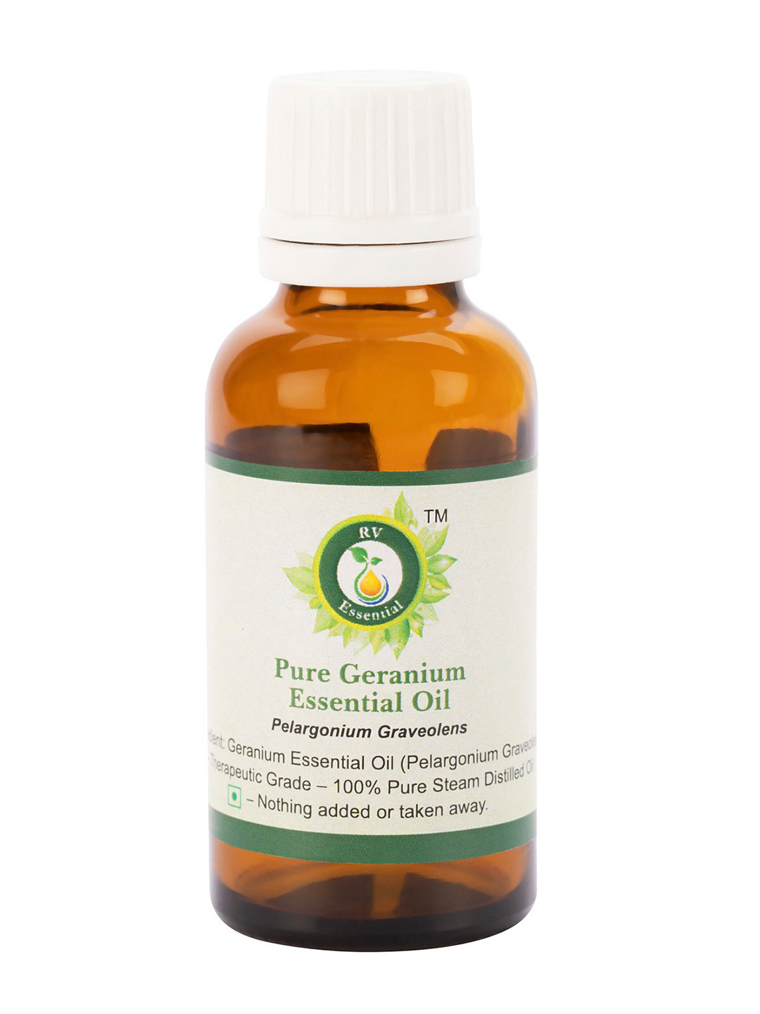 R V Essential Pure Geranium Alcohol Free Essential Oil - 10 ml