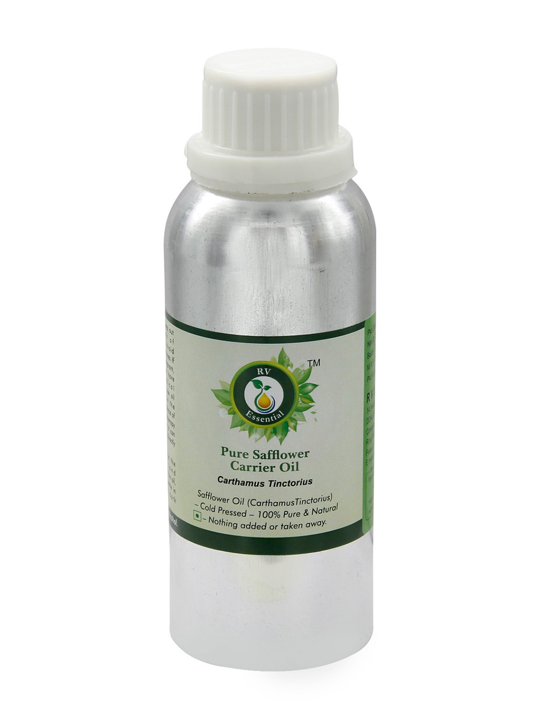 R V Essential Pure Safflower Alcohol Free Carrier Oil - 300 ml