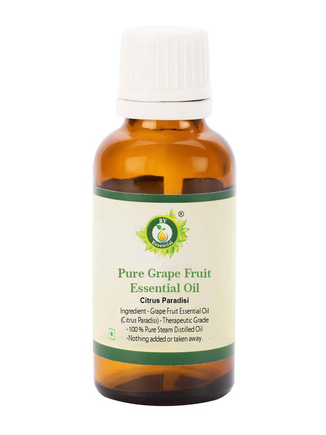 R V Essential Alcohol Free Pure Grape Fruit Essential Oil - 15 ml