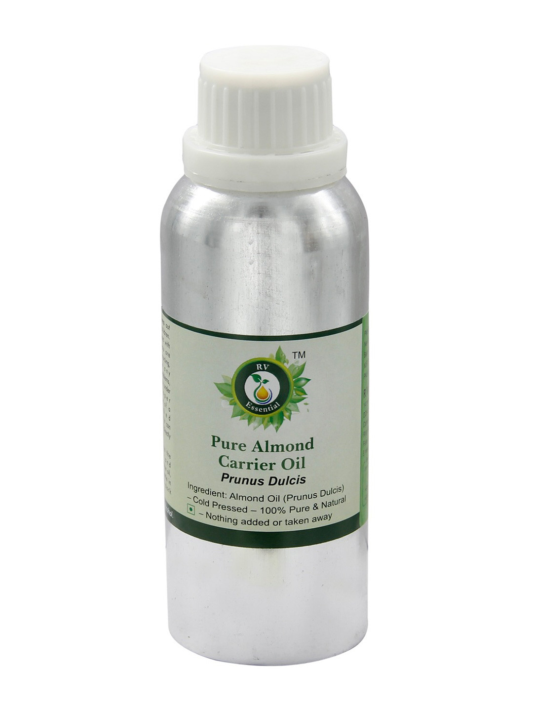 R V Essential Pure Almond Alcohol Free Carrier Oil - 300 ml